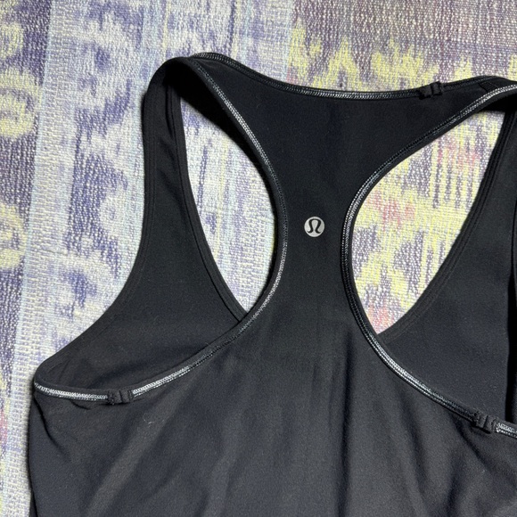 Lululemon Reversible Cool Racerback Tank Top Scoop Neck Sleeveless Stretch Black - Picture 8 of 14